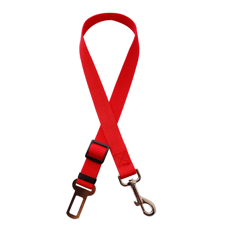 Adjustable Pet Car Seat Belt Harness  Dog & Cat Safety Lead Clip for Vehicle Travel